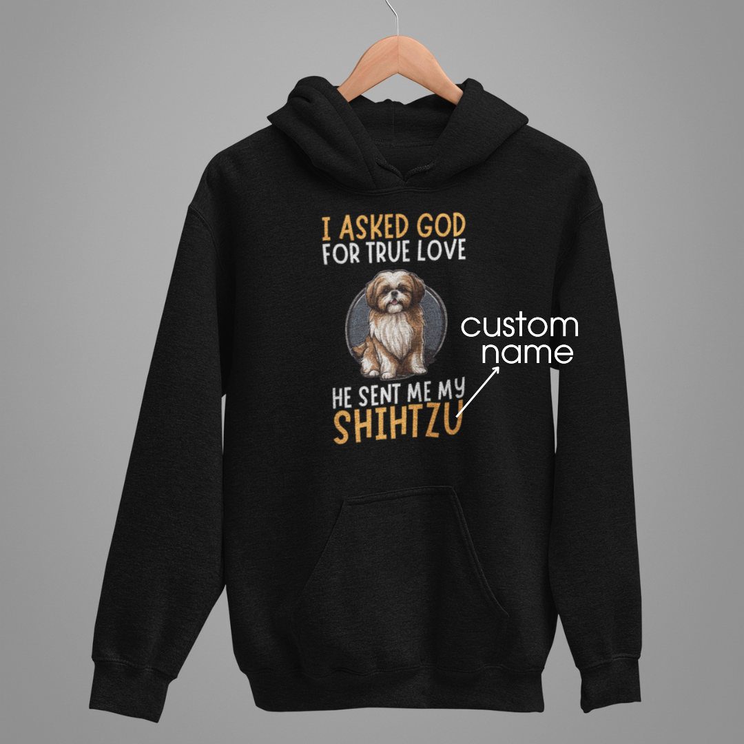 Shihtzu : God True Love Oversized  Hoodie Unisex