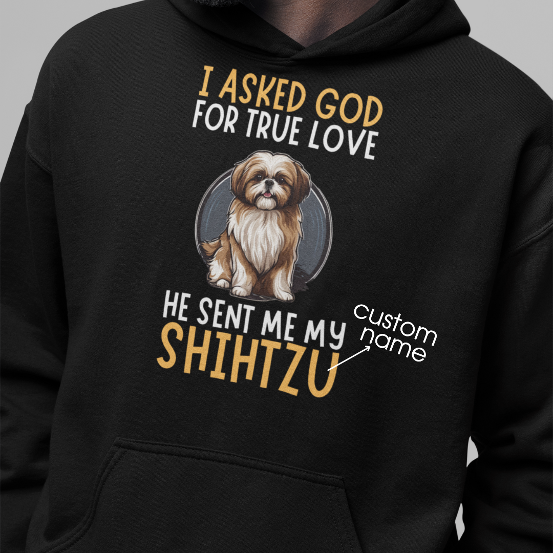 Shihtzu : God True Love Oversized  Hoodie Unisex