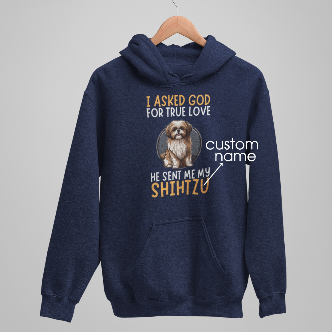 Shihtzu : God True Love Oversized  Hoodie Unisex