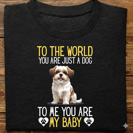 Shihtzu : To World Baby Tshirt Unisex