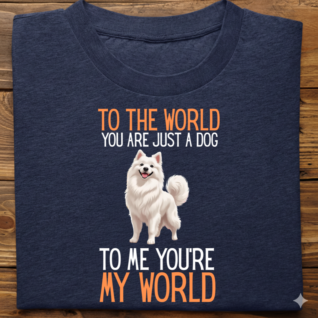 Spitz : Just A Dog world Tshirt Unisex