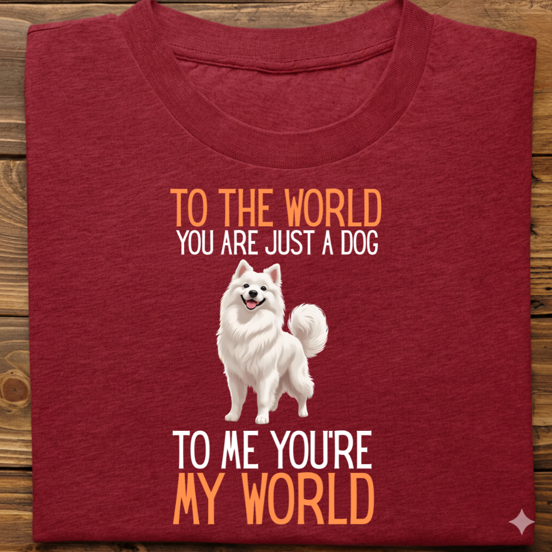 Spitz : Just A Dog world Tshirt Unisex
