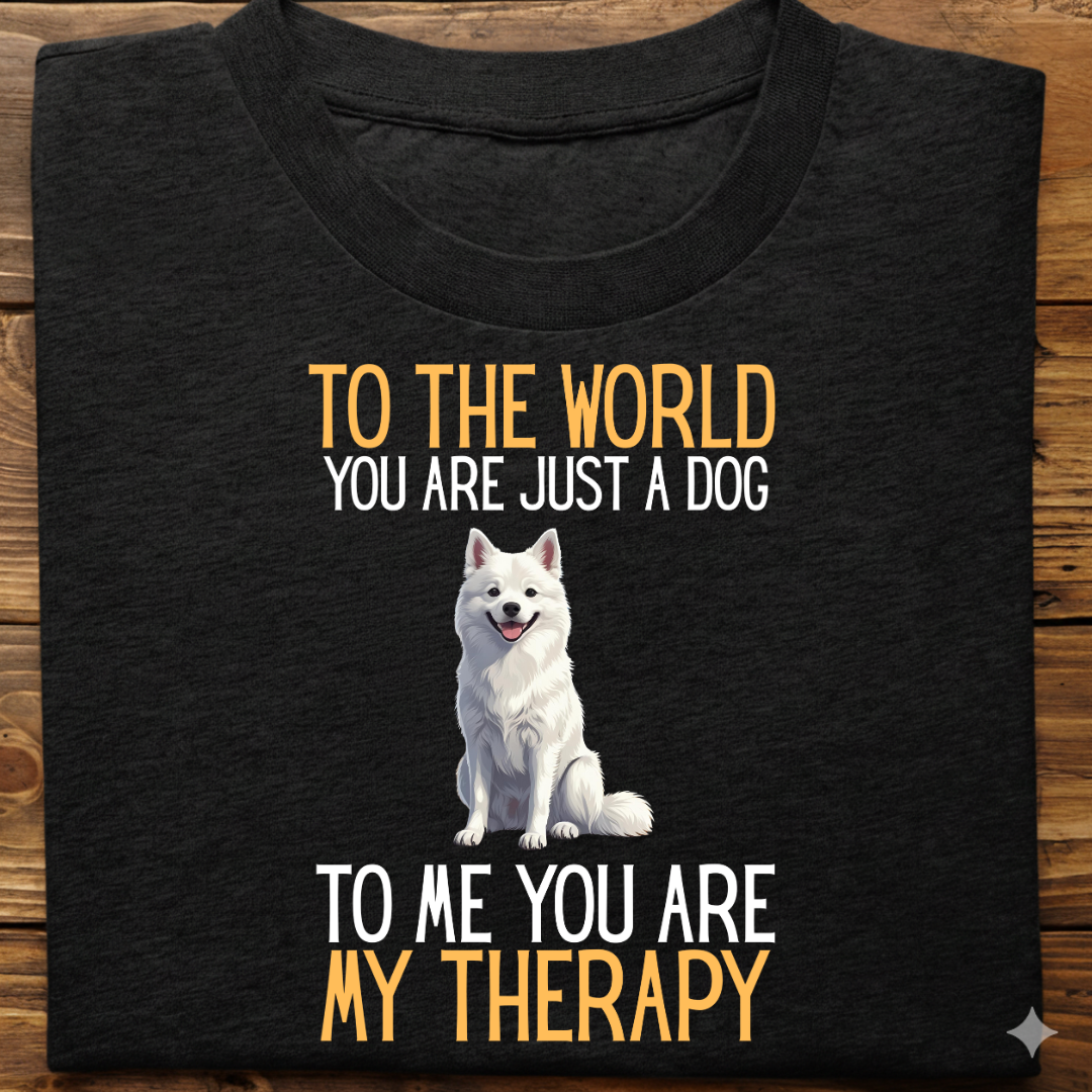 Spitz : Just a Dog World Therapy Tshirt Unisex