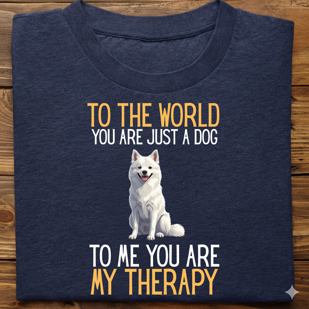 Spitz : Just a Dog World Therapy Tshirt Unisex