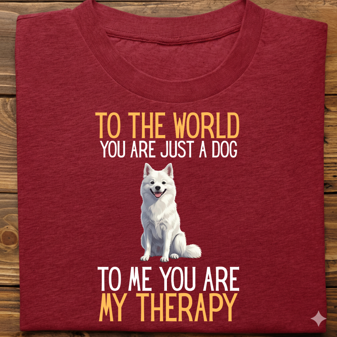 Spitz : Just a Dog World Therapy Tshirt Unisex