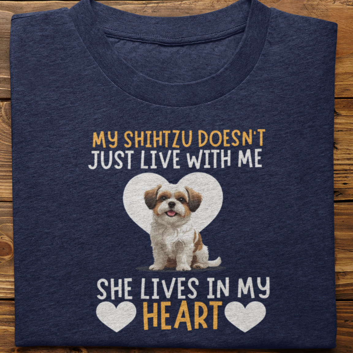 Shihtzu : My Shihtzu Doesn't Just Live Tshirt Unisex(She)