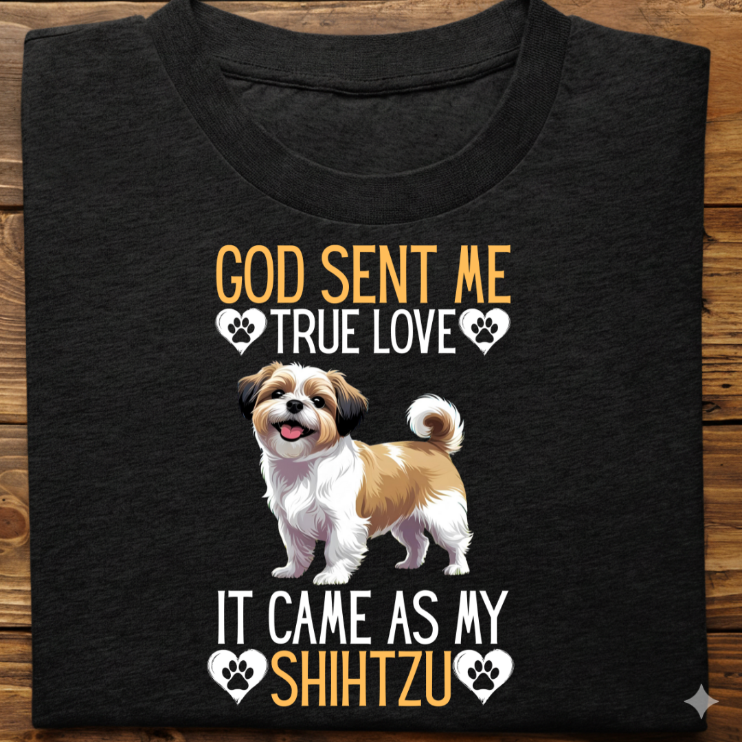 Shihtzu : God Sent Me Tshirt Unisex