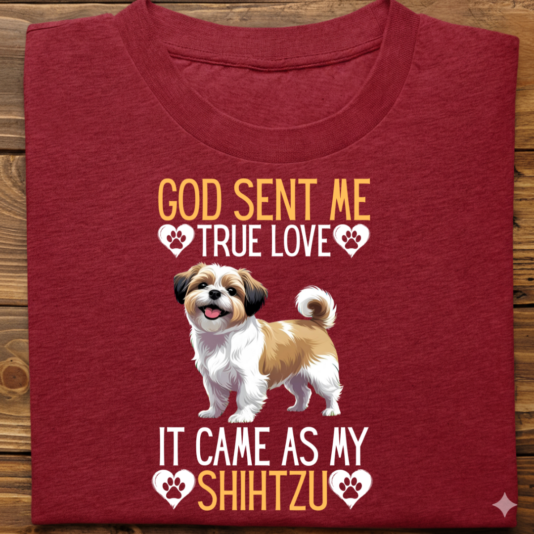 Shihtzu : God Sent Me Tshirt Unisex