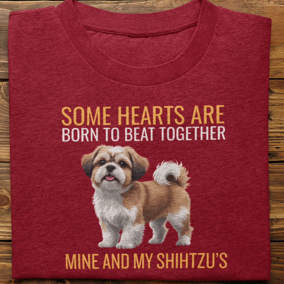 Shihtzu : Some Hearts Are Born Tshirt Unisex