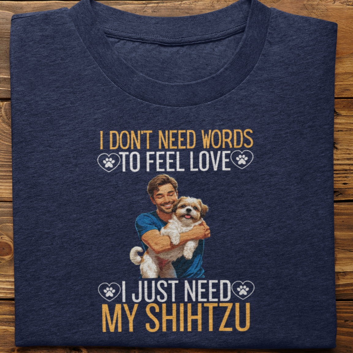 Shihtzu : I Don't Need Words Tshirt Unisex(He)