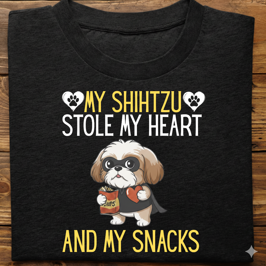 Shihtzu : Stole My Snacks Tshirt Unisex