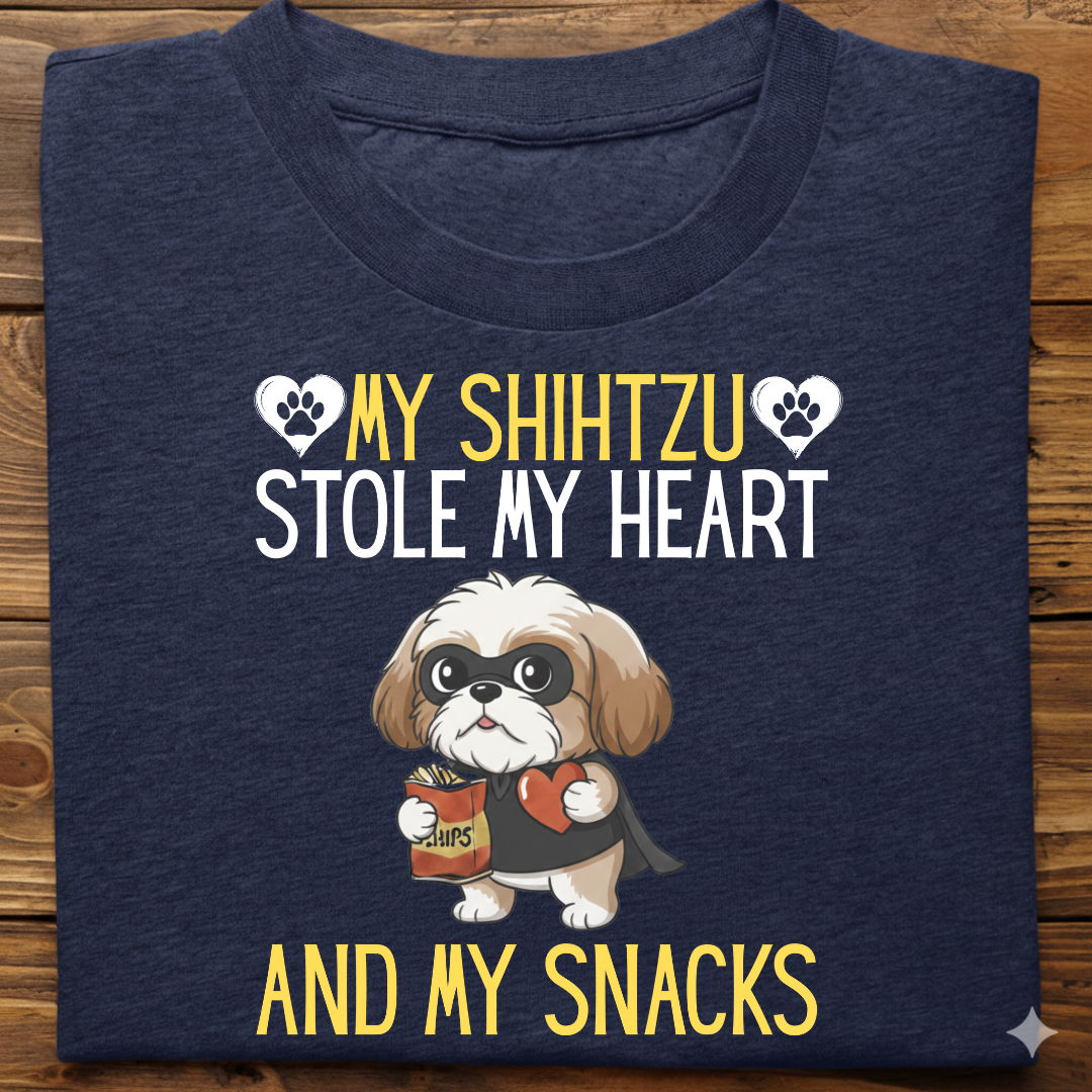 Shihtzu : Stole My Snacks Tshirt Unisex