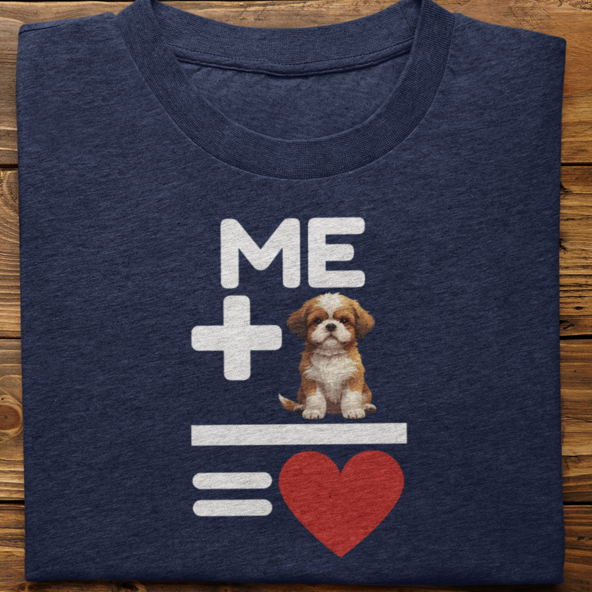 Shihtzu : Me +Dog = Love Tshirt Unisex