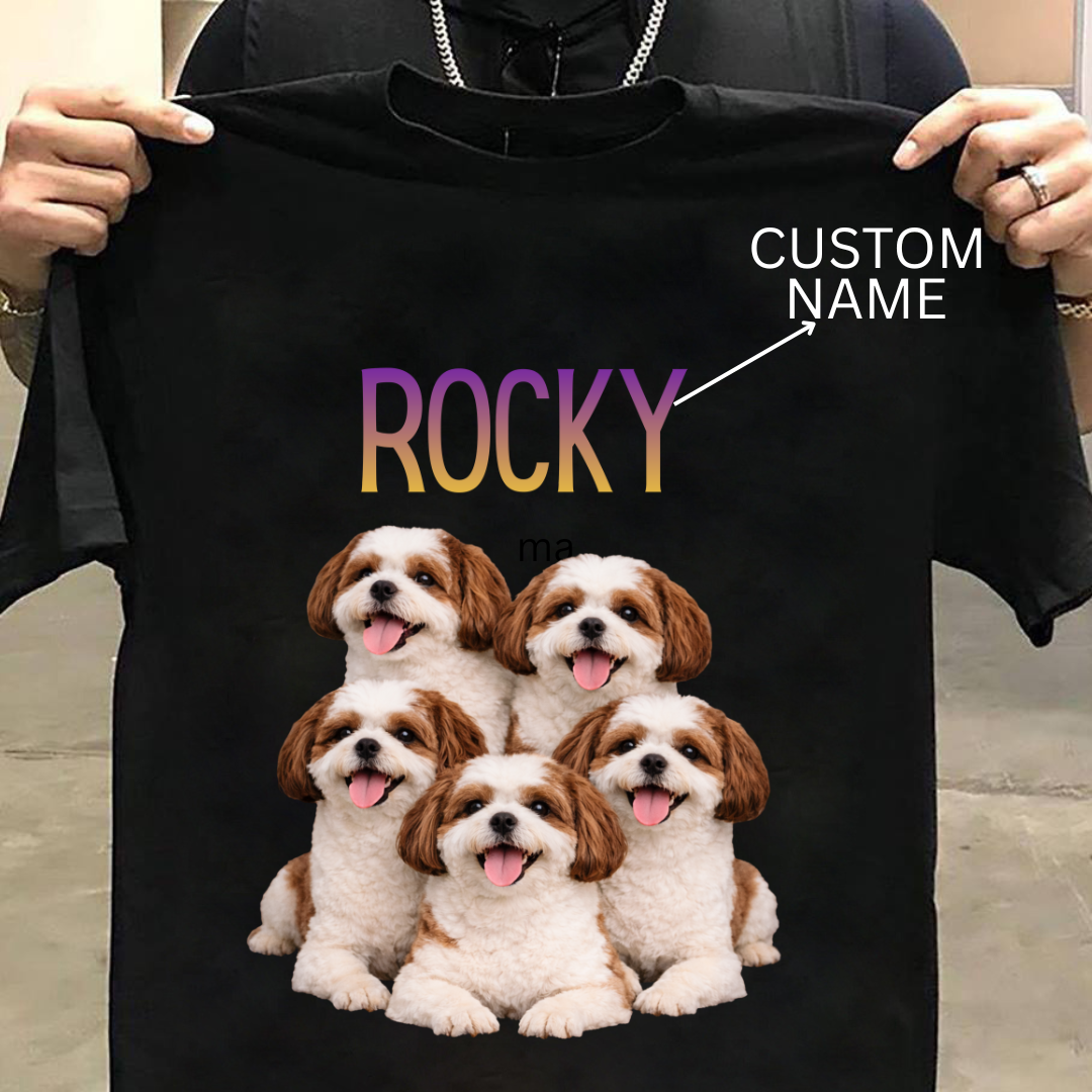Shihtzu : ilustration Tshirt Unisex