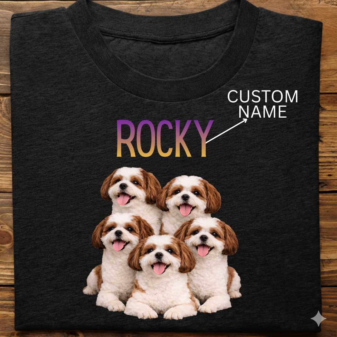 Shihtzu : ilustration Tshirt Unisex