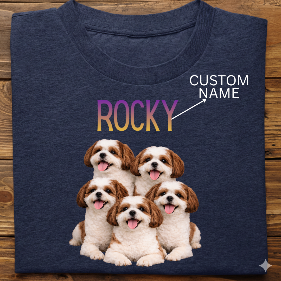 Shihtzu : ilustration Tshirt Unisex