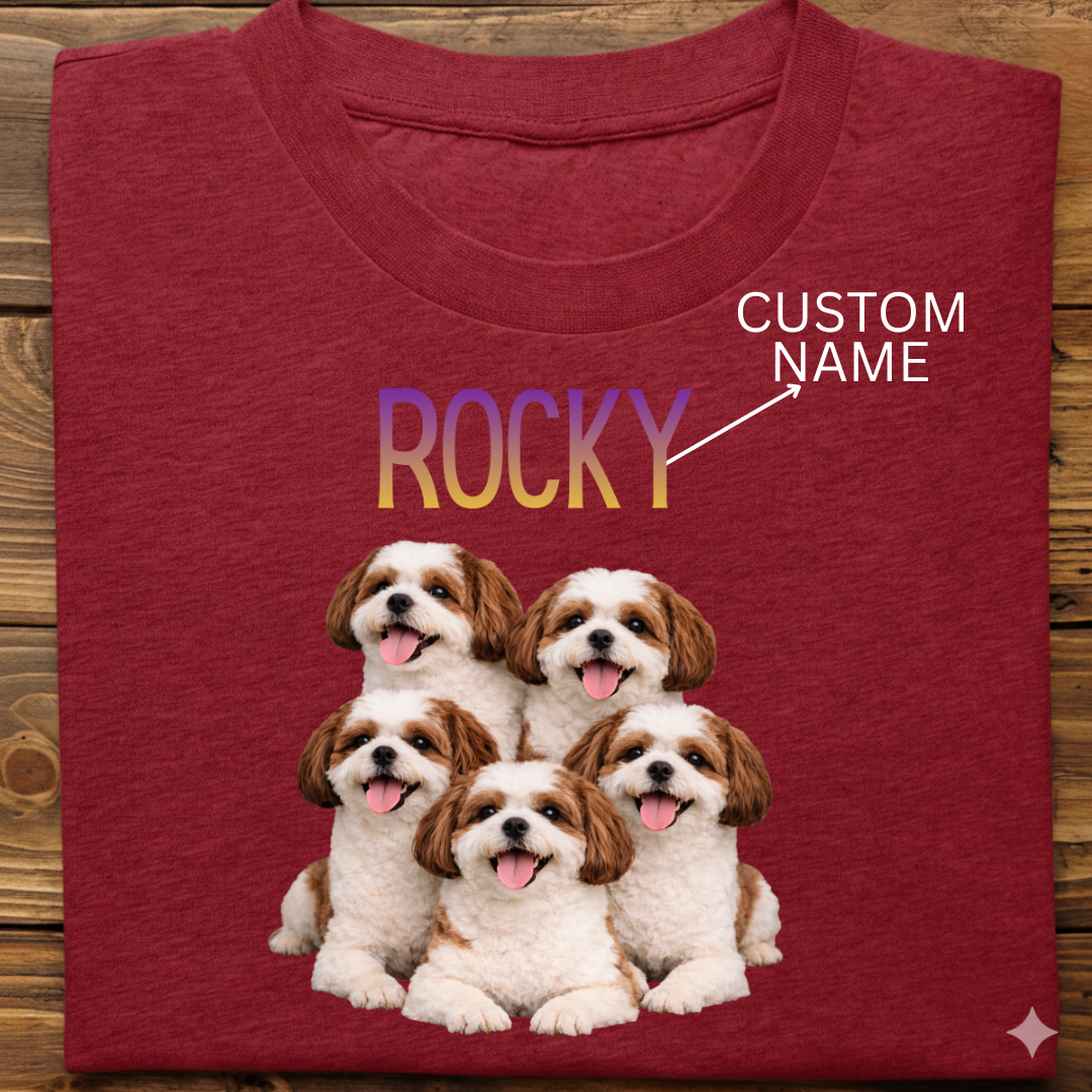 Shihtzu : ilustration Tshirt Unisex