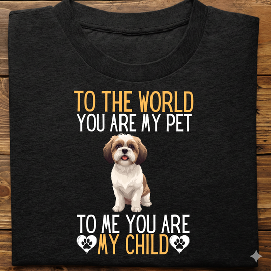 Shihtzu : To The World Child Tshirt Unisex
