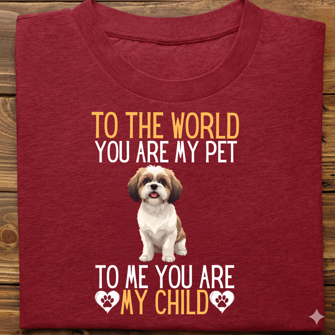Shihtzu : To The World Child Tshirt Unisex