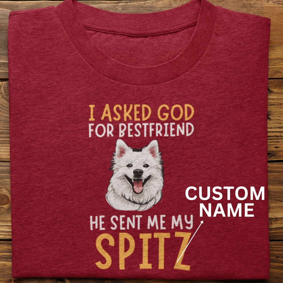 Spitz : I Asked God For Best Friend Tshirt Unisex (Custom)