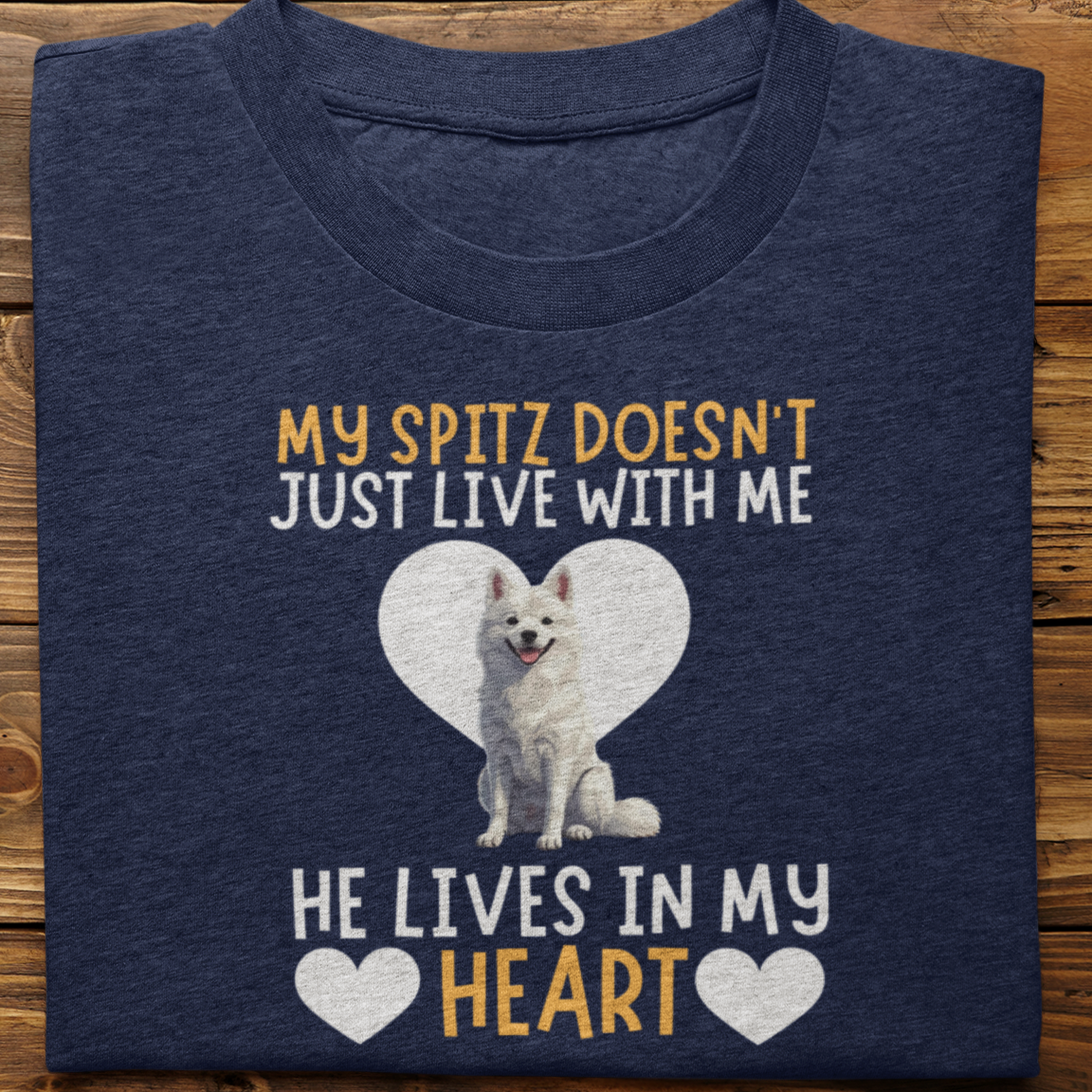 Spitz : My Spitz Doesn't Just Live Tshirt Unisex(He)