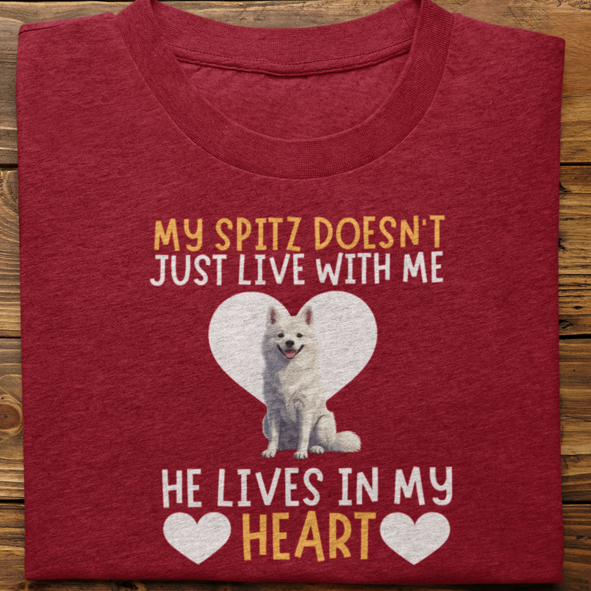 Spitz : My Spitz Doesn't Just Live Tshirt Unisex(He)