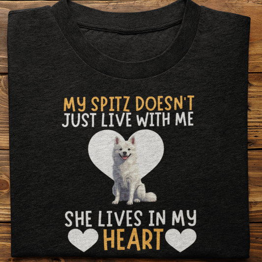 Spitz : My Spitz Doesn't Just Live Tshirt Unisex(She)