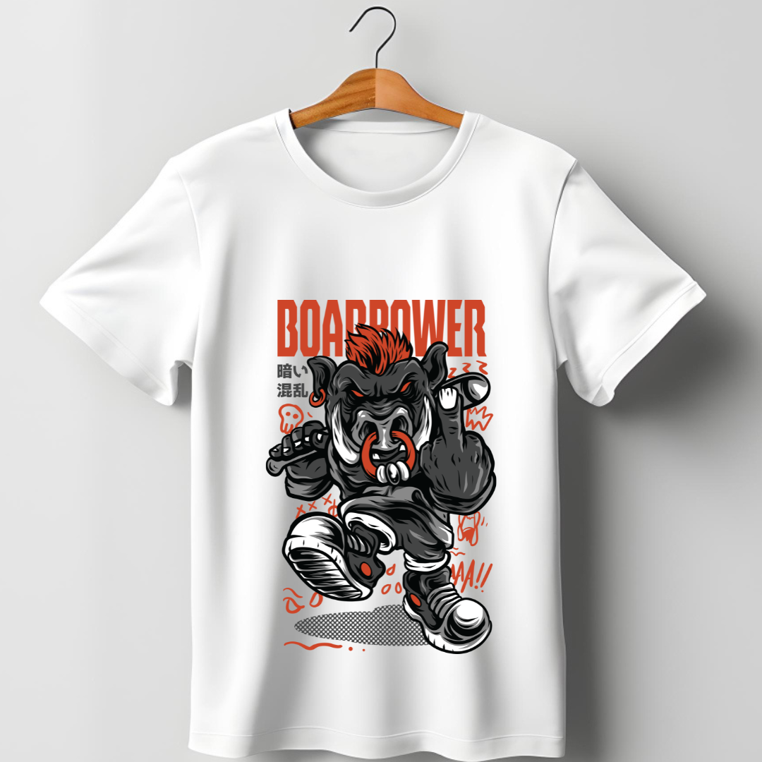 StreetWear : Boarpower T-shirt