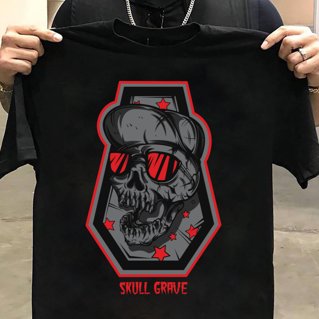 Streetwear : SKull Grave T-shirt