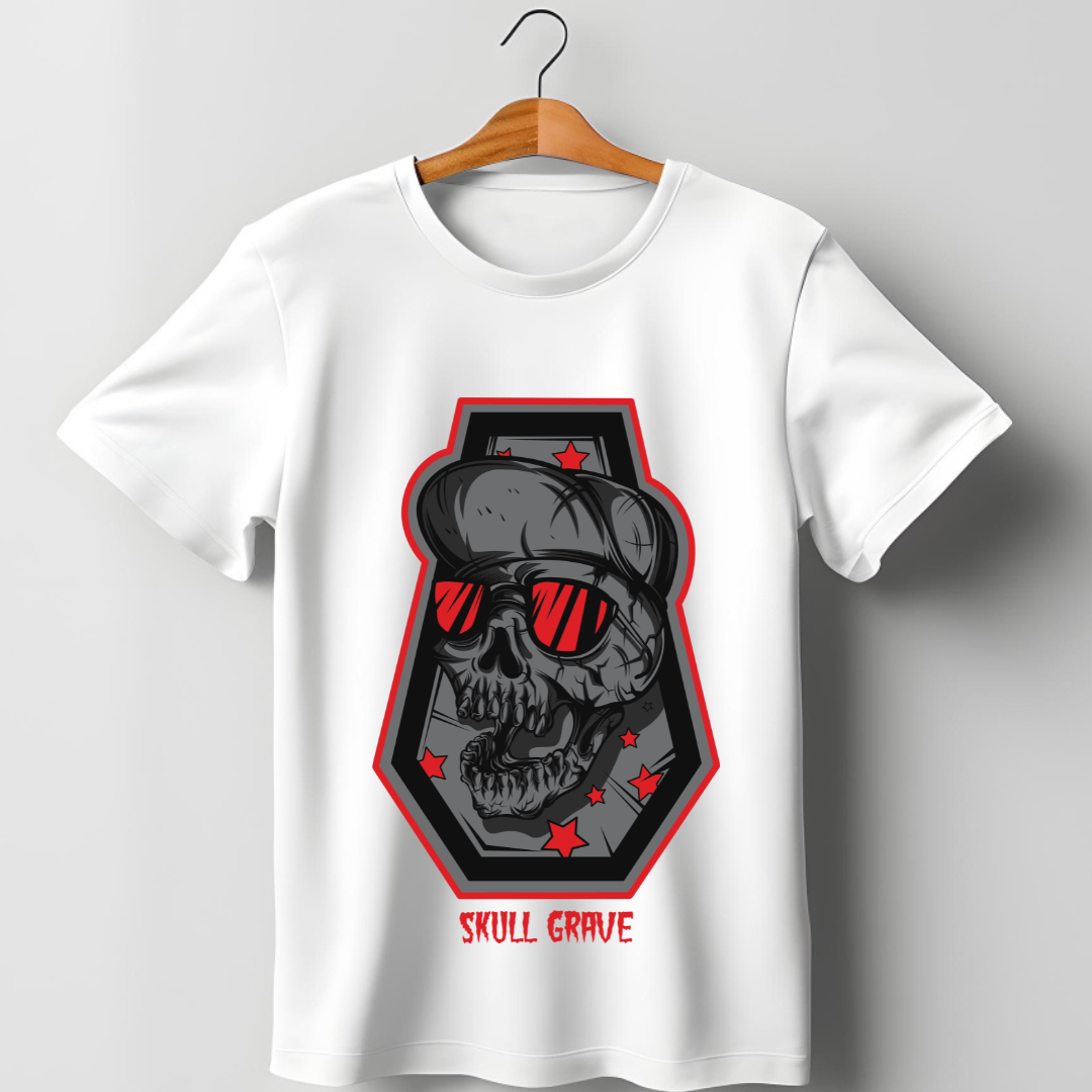 Streetwear : SKull Grave T-shirt