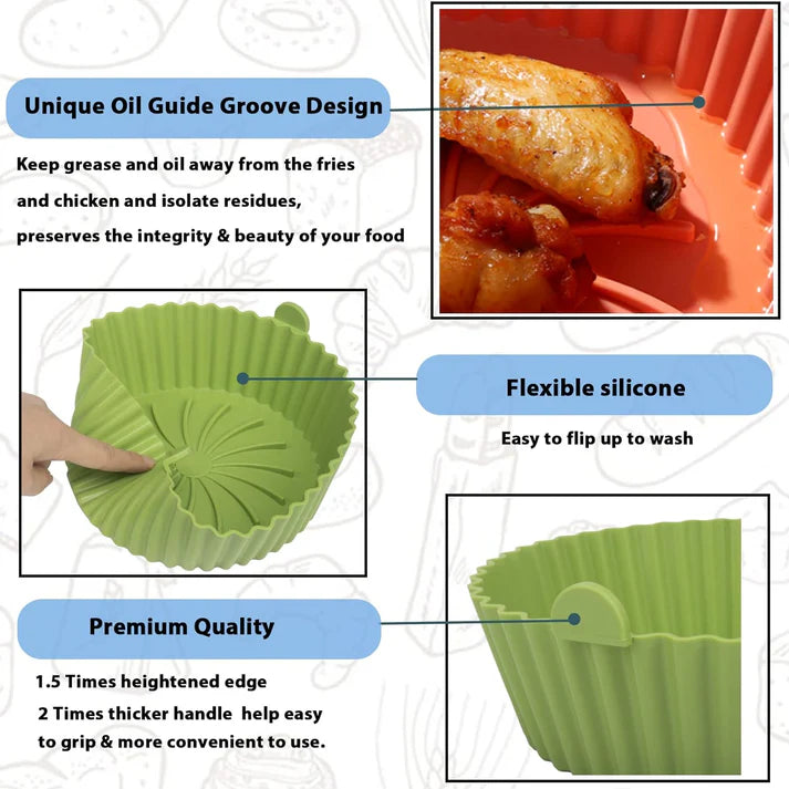 Microwave & Air Fryer Silicone Baking Tray(Buy 1 Get 1 FREE)