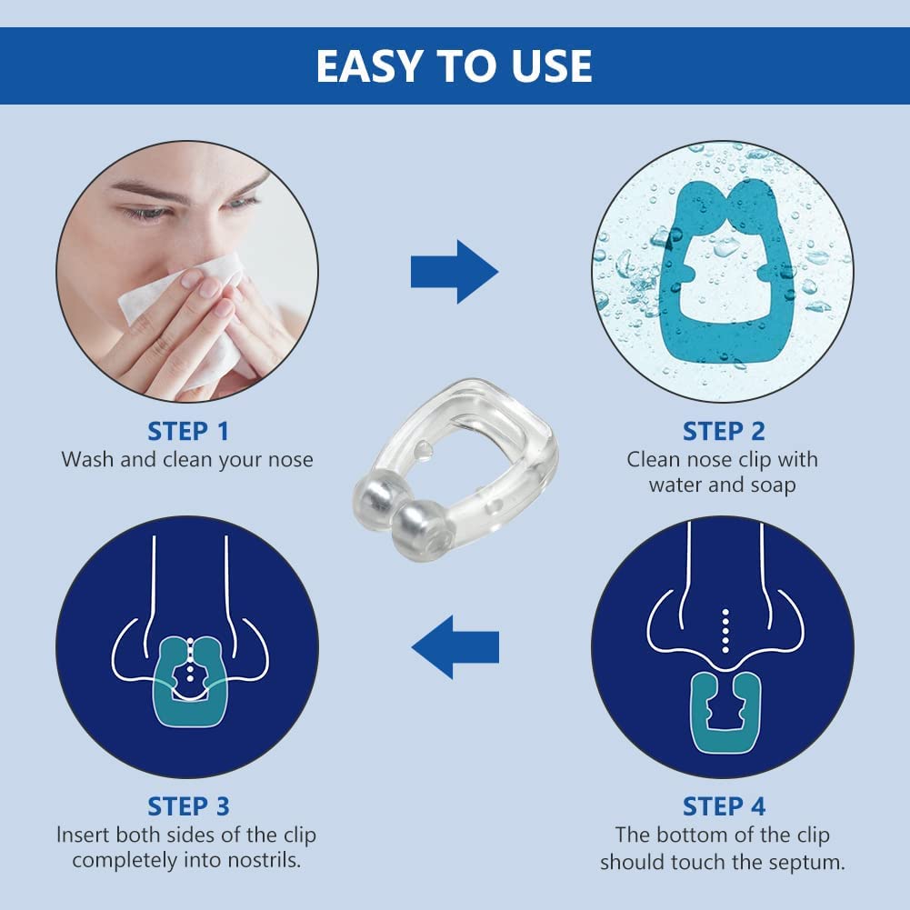 Portable Anti Snoring Nose Clip for Men and Women (Buy 1 get 1 Free)