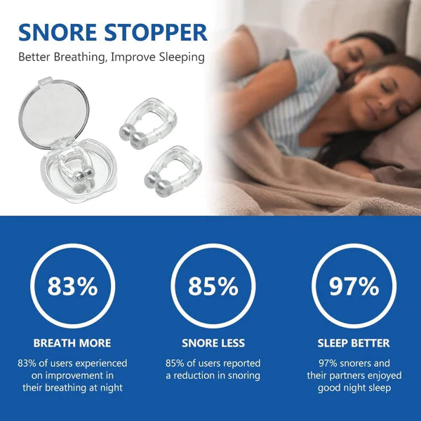 Portable Anti Snoring Nose Clip for Men and Women (Buy 1 get 1 Free)